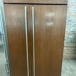 Sub Zero refrigerator 48” X 84” Built In With panel