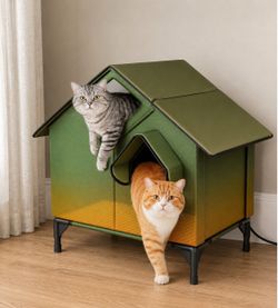 New Heated Cat House – Indoor/Outdoor
