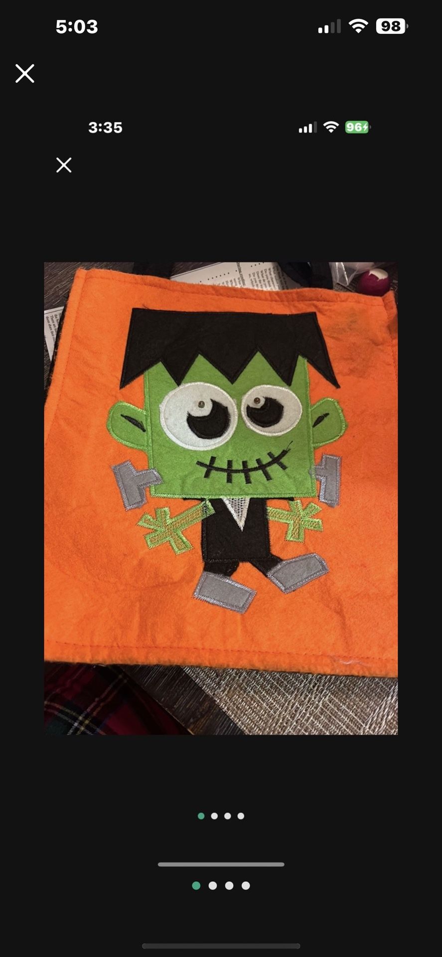 Frankenstein Candy Bag
