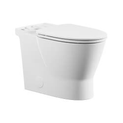 Aspirations Skirted Chair Height Toilet Bowl Only with Seat in White  $200 Retails is $318 