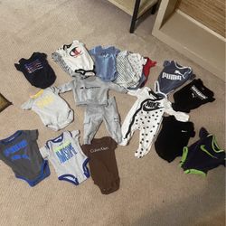 Nike, Champion, Puma, Calvin Klein Baby Clothes Bundle