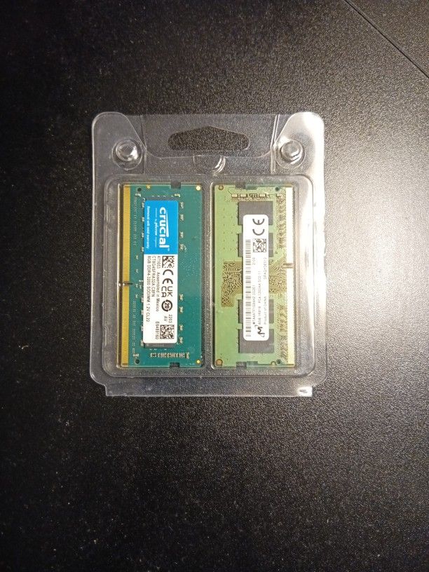 Two 8 GB Ram Sticks 16gb In Total
