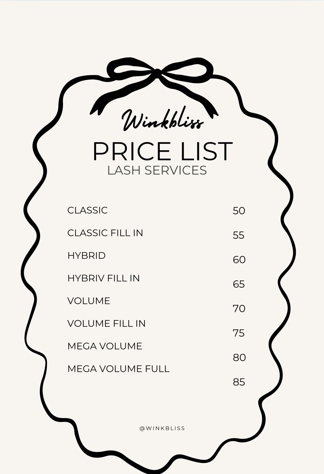 Eyelash Services