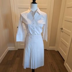 White BCBGMaxazria Skirt - Size 0 - Color White 