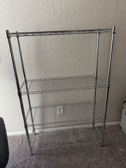 4 Tier Heavy Duty Metal Wire Shelf  54” Tall 36” W 14” Deep