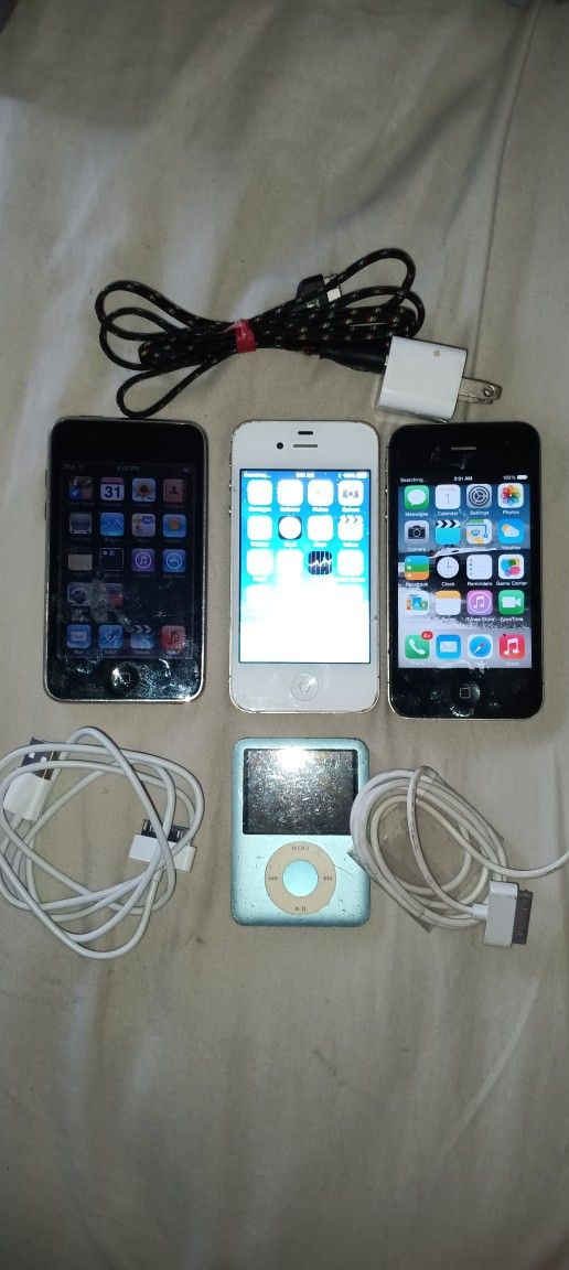 Rare Sprint Patriot Expo Apple iPhone 4 8GB Version 7.1.2 MD200LL/A Cell Phone $50 Apple iPod Touch - 2nd Gen Black - 8 GB Model A1288 $45