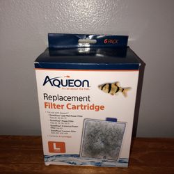NEW IN BOTH Aqueon 6 Pack Size Large Filter Cartridges 
