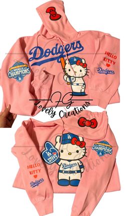 Hello kitty dodgers hoodie