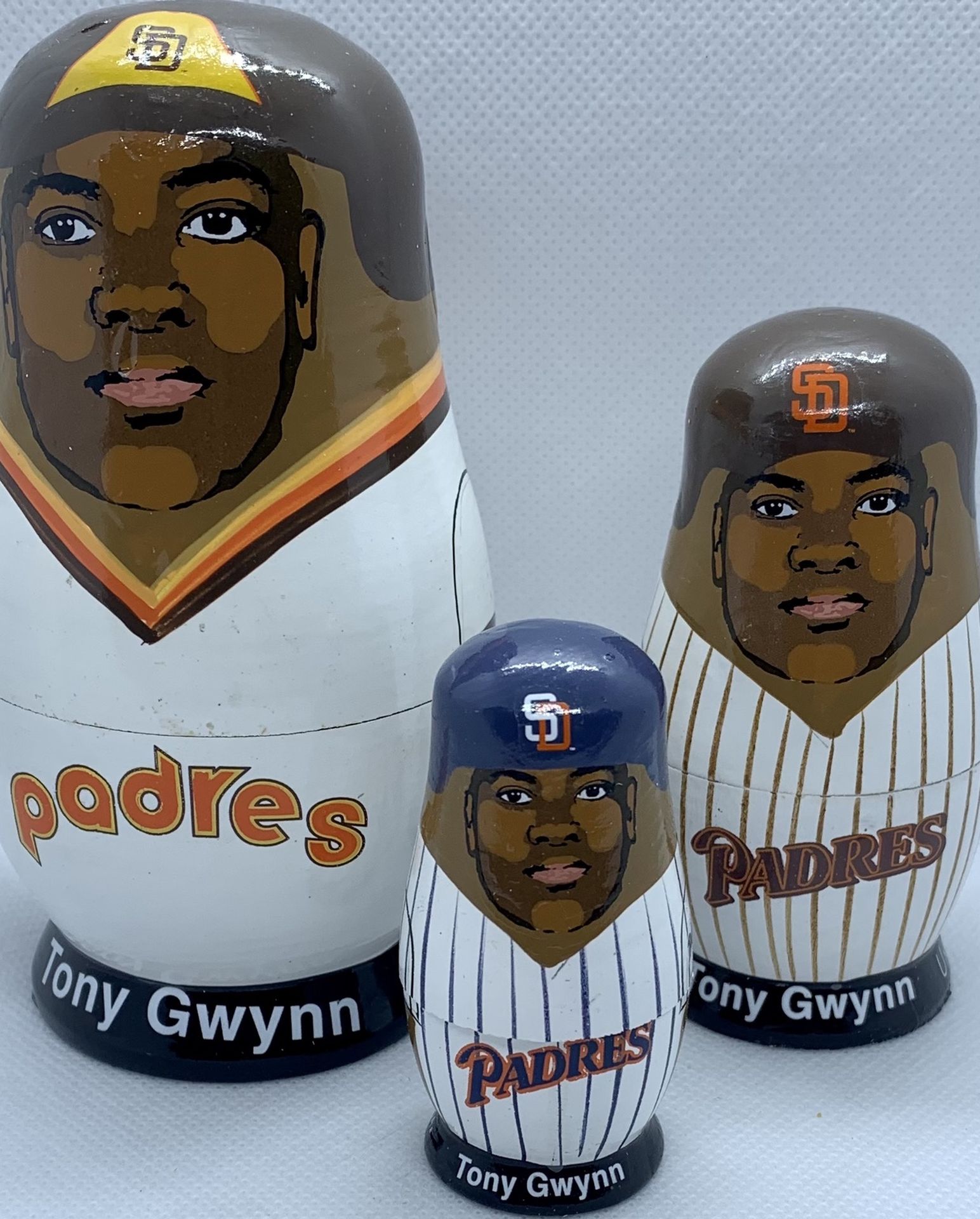 Tony Gwynn San Diego Padres Nesting Doll Set of 3 from 2003