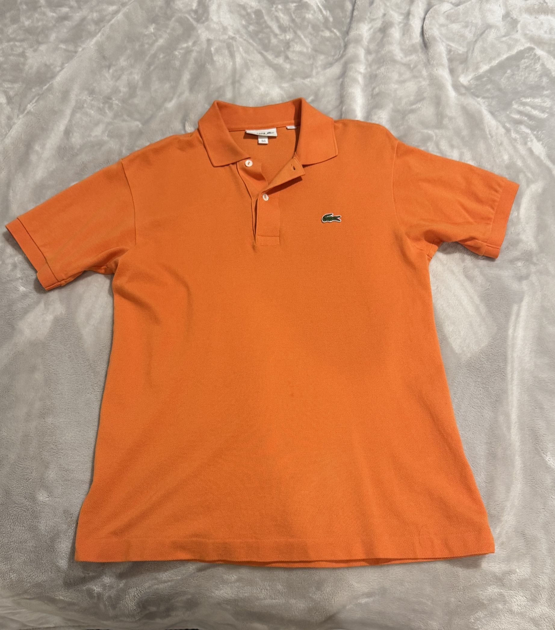 Orange Lacoste Polo