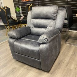 Grey Blue Power Recliner Onsale For $399 