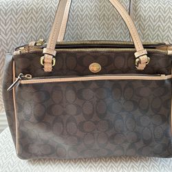 LIKE NEW Large Brown Coach Bag Purse 