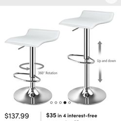 Wayfair White Leather Bar Stools