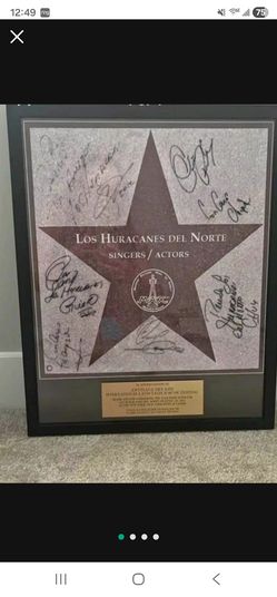 LOS HURACANES DEL NORTE AUTOGRAPHED SIGN LAS Vegas New York LATIN FESTIVAL STAR