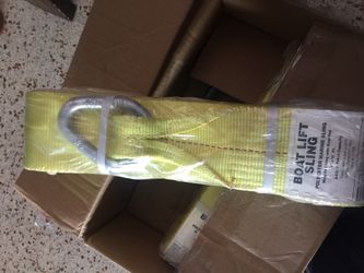 1 Set- Polyester Boat Lift Sling 8,400 lbs 4”X16Ft