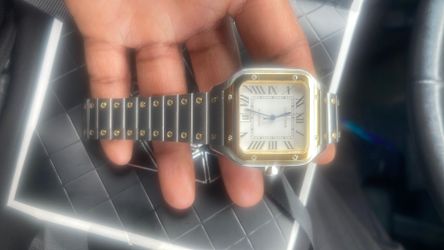 Cartier santos two tone