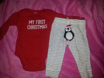 Carter's 6 Months Christmas Outfit "My First Christmas"