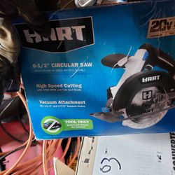 3 Hart Battery Powered Skill Saw,Hedgers, & Another Attachment Has Battery An Charger Also. 