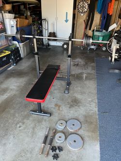 Bench Press and Weights set