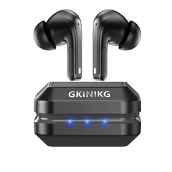 new Wireless Earbuds,Bluetooth Headphones,IPX5 Waterproof and Smart Touch Control in-Ear Earphones with Mic for Android iOS Smart Phone Computer Lapto