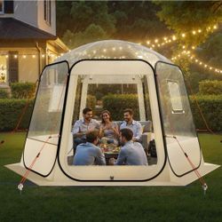 🔥NEW! VEVOR Pop up Bubble Tent, 10 x 9.2 ft Waterproof & UV-Resistant, Clear Camping 4-8 person