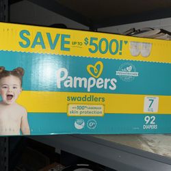 Toddler Size 7 Swadler Diapers Pampers