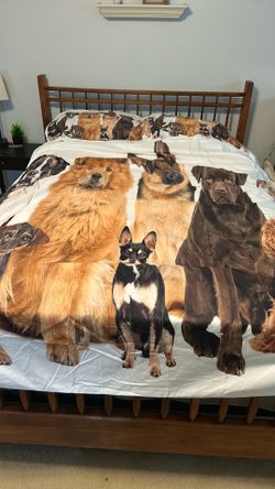 Dog Duvet Cover And Pillow Cases