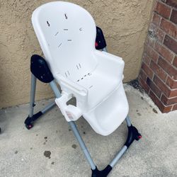 Folding highchair, with Height Adjustment , And 360  degree Rotating Wheels