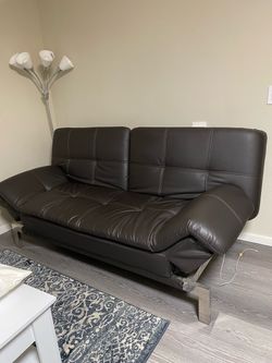 Costco faux leather sofa bed