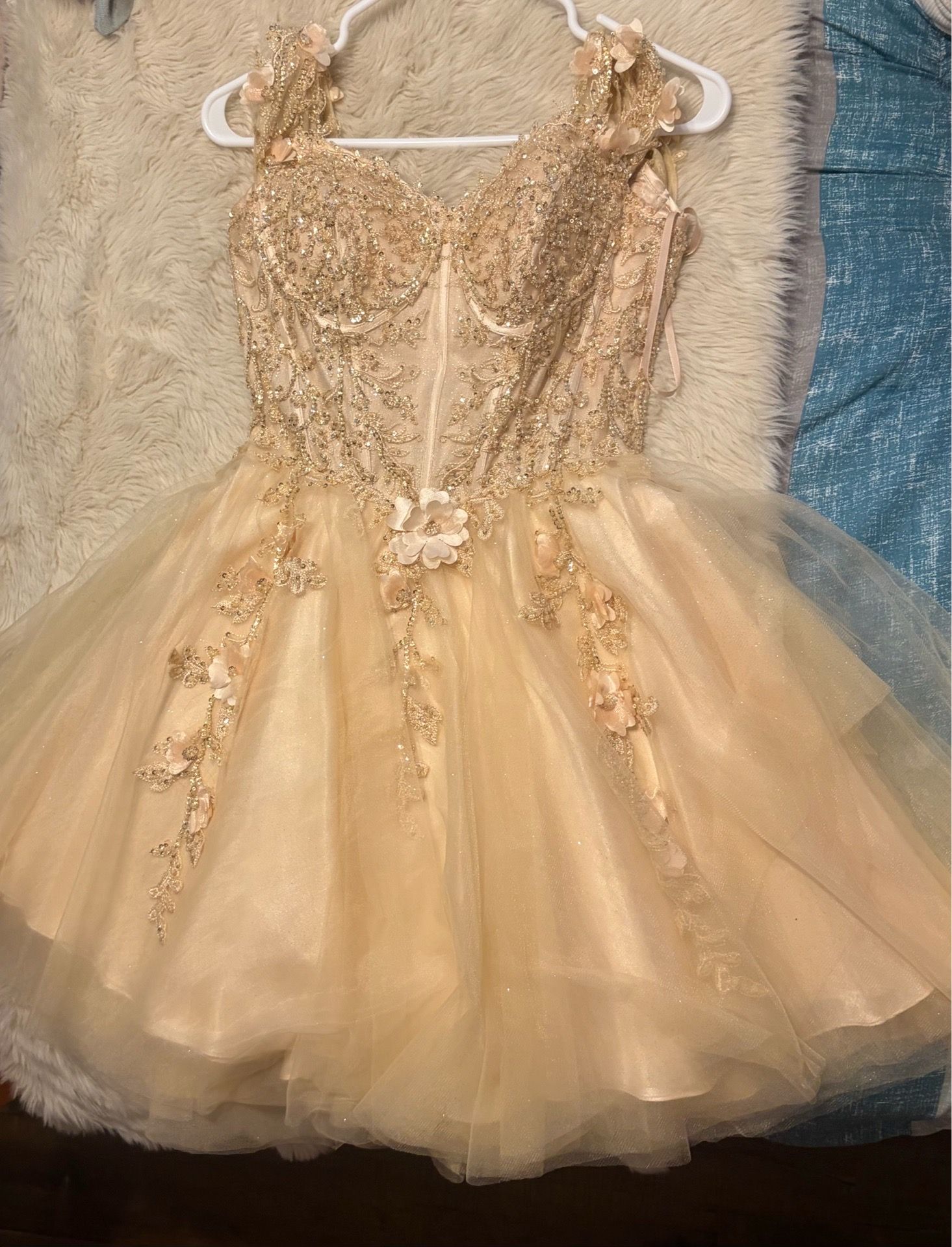 vestido corto de quinceañera