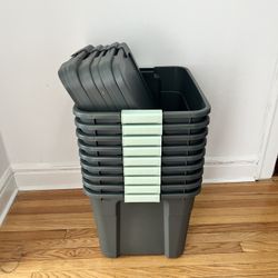 20gal Latching Storage Tote (set of 9)