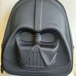 Star Wars Darth Vader Lounge Fly Backpack Black 3D Molded Face Nylon EUC Lucas