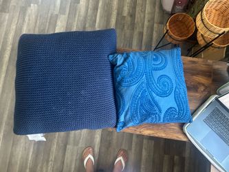 Blue pillows