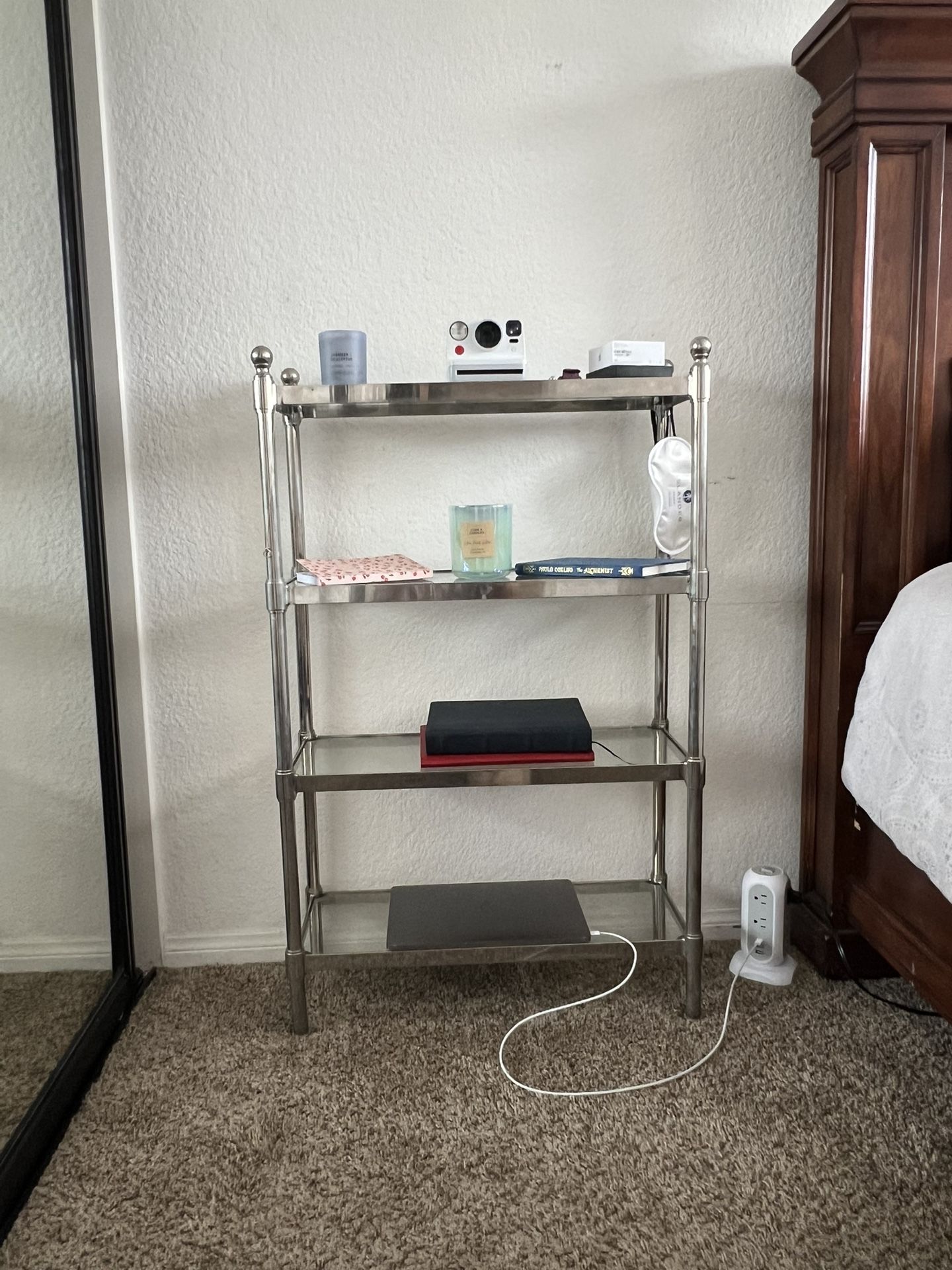 Glass And Metal Shelf 