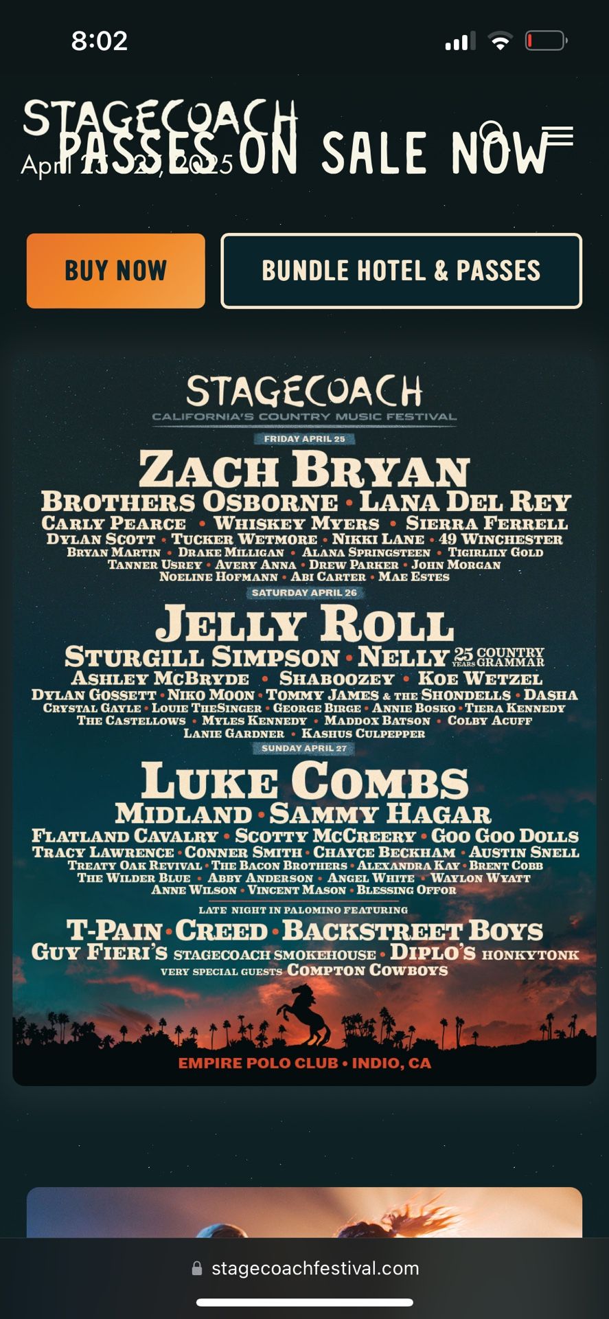 Stagecoach 2025 2 Tickets