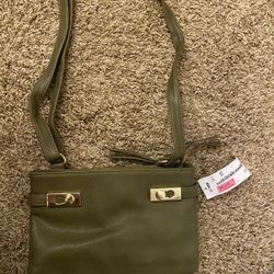 Green Leather Purse