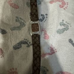 Coach Quartz Watch Leather Strap