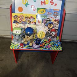 PAW Patrol Kids Art Table | Easel, Desk,Toy Organizer