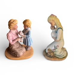 collections such as Homco Home Interiors or Enesco's "Treasured Memories" series. 