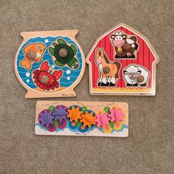 Melissa and Doug Wooden Puzzles 