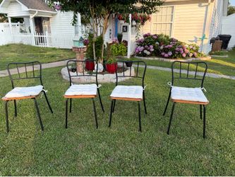 Modern Wood & Metal  – Set of 4