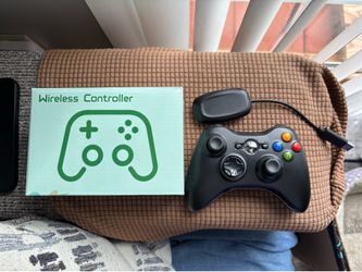 New Xbox 360 controller with adapter