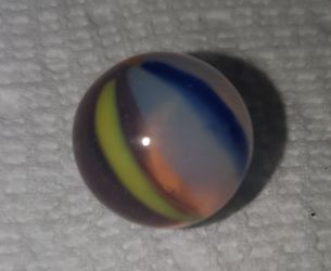 Vintage Akro Agate Lemonade Oxblood Marble