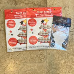 2 Treat Stands Display And Western Party Game