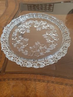 Crystal Tray Dish Walter's Dush Carmen