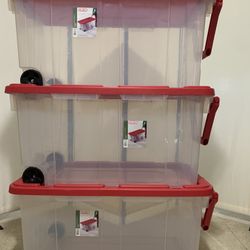 3 Extra Large Stackable Storage Bins  