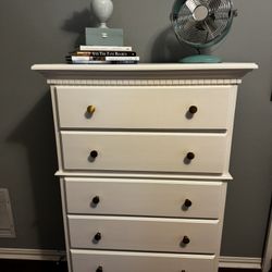 Refreshed Dresser In Antique White