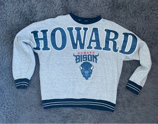 Men Size Medium Mitchell & Ness Howard University Bison premium fleece crewneck sweatshirt