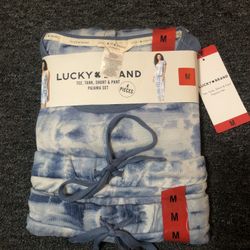 Lucky Brand 4 Piece Pajama Set- Medium (New)  