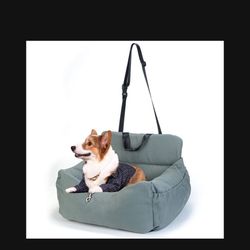 Dog Car Seat, Puppy Booster Seat For Small Medium Dogs Cats,Dog Travel Car Carrier Bed Car Safety Seats With Storage Pocket And Clip-On Safety Leash A